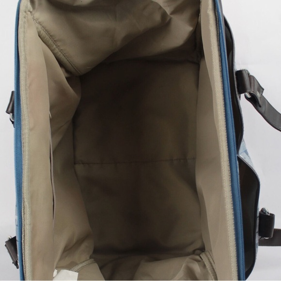 Olivet travel bag geometric sturdy blue square - Picture 2 of 2